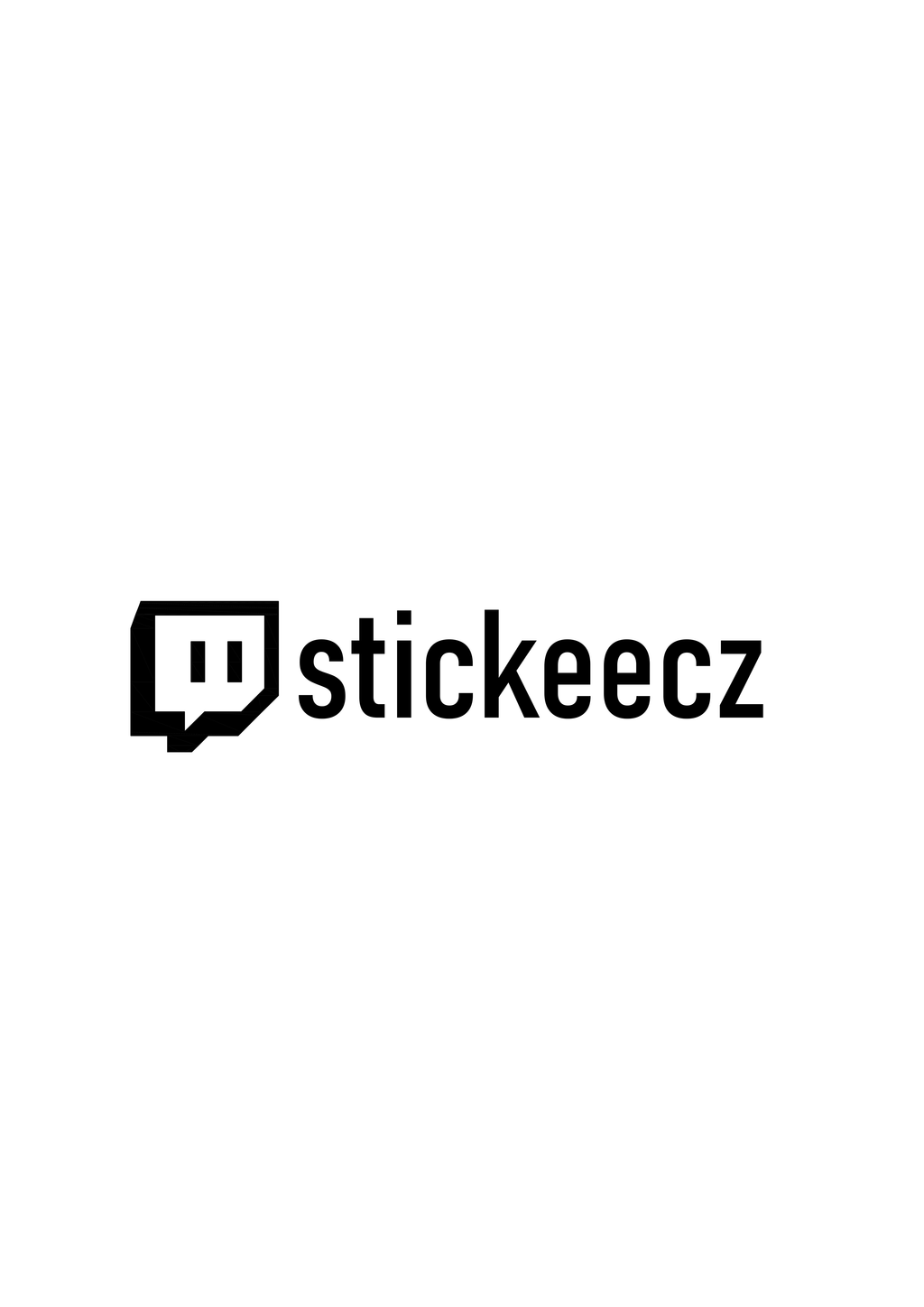 Twitch samoleka 3D - Stickee